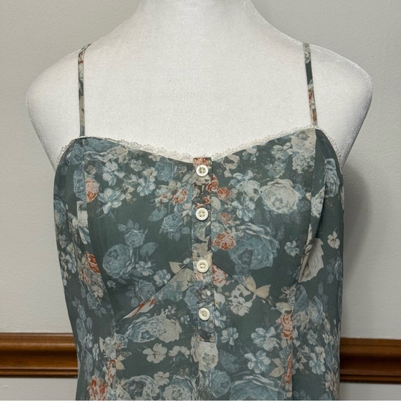 BCBGeneration Floral Fit & Flare Mini Babydoll Dress Womens Size 10 Coquette Y2K - Picture 3 of 12